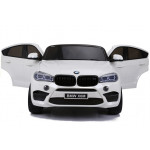 Elektrické autíčko - BMW X6M - nelakované - biele - dvojmiestne